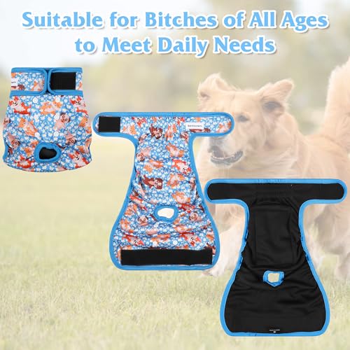 Reusable Female Dog Diaper, Highly Absorbent Doggie Diapers for Female Dogs, Dog Diapers Female X-Large - size: X-Large