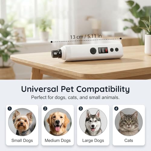 Silent Groom Pro, 2026 New Silent Pet Nail Grinder, Dog Silent Nail Grinder for Dogs Silent Dog Nail Trimmer, Rechargeable USB Charging Electric Pet Nail Grinder Nail File for Pet (#01) - color: #01