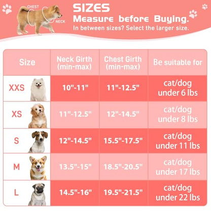 Soft Mesh Dog Harness and Leash Set, No Pull Puppy Harness and Leash Set, Reflective Step in Harness for Small Medium Dogs, Easy Walk Escape Proof Vest Harnesses (Pink, XS) - color: Pink, size: XS