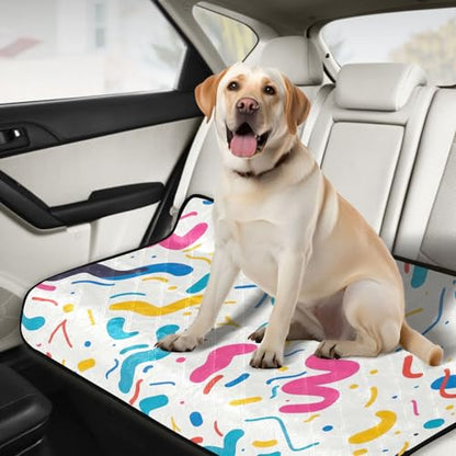 Qilmy Colorful Ribbons Pet Mat, Waterproof Reusable Dog Training Pad Anti-Slip Pet Creat Pad for Small Medium Large Dogs and Cats - size: Medium+Large