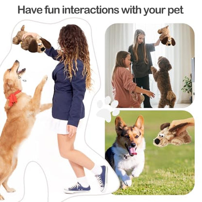 JKW Plush Dog Toy, Squeaky & Stuffed Puppy Toy, Small & Medium Dog Toy