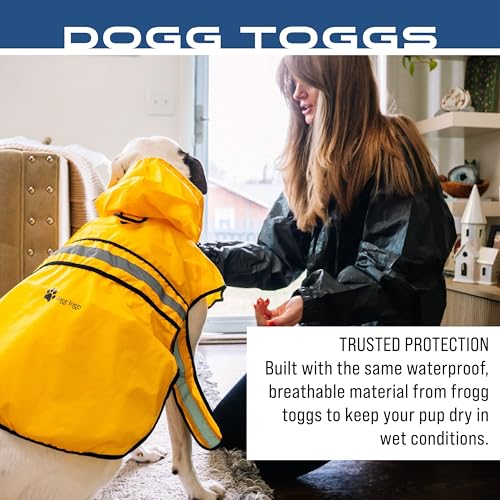 FROGG TOGGS Dogg Toggs Raincoat, Yellow, Size XL - color: Yellow, size: X-Large