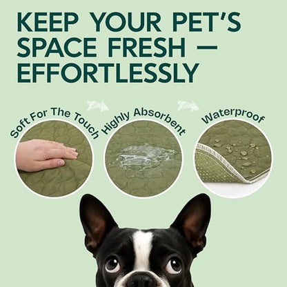 Washable Pee Pads for Dogs 23x35 – Reusable Puppy Pads for Pee Potty Training & Indoor Dog Potty – Nonslip & Large Waterproof Pet Mat, Whelping Pad - color: 1 Pee Pad