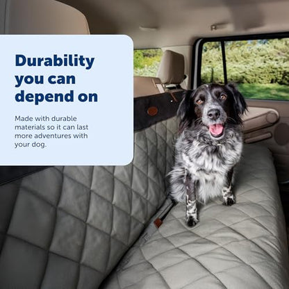 PetSafe Happy Ride Quilted Bench Seat Cover - Long-Lasting Waterproof Padded Backseat Protection with Secure Seatbelt Access - Keeps Leather Seats Clean & Protects from Scratches - color: Green, size: Standard, style: Bench