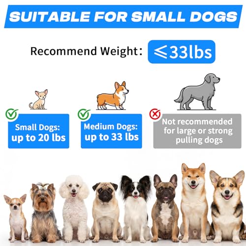 Retractable Dog Leash with USB Rechargeable Flashlight for Night Walks, 16FT Automatic Telescopic Tractor Dog Leash for Small and Medium Dogs, Blue - color: Blue