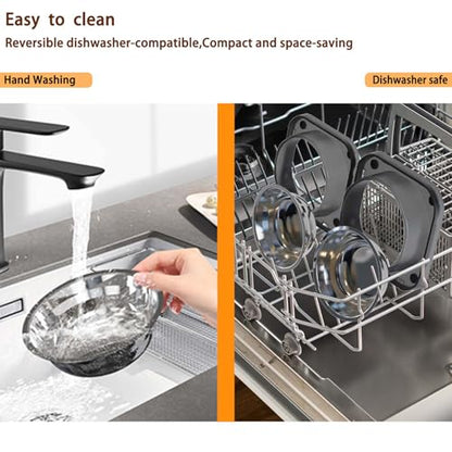 2PCS Stainless Steel Dog Food and Water Bowls Set, Freely Combinable Feeding Set for Dogs Cats, Spill Proof Neater Dog Bowls, Non-Slip Pet Feeder Bowl Dogs Water Bowl for Puppy Breed - size: 2-Pack