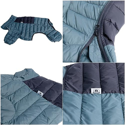 ArmyGreen Dog Jumper, Windproof, Reflective - Dirigible Winter Jacket for S, M, L - Zip, Adjustable Sizes - color: Armygreen, size: S (11inch Back)