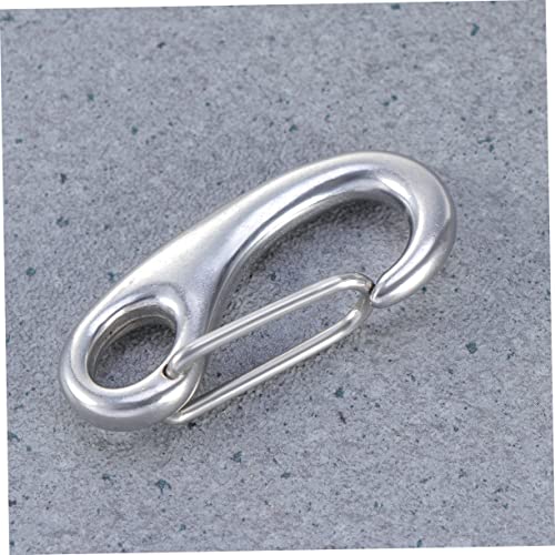 YARNOW 2pcs Stainless Steel Dog Tag Clips for Id Tag Attachments Easy Off for Dogs Cats