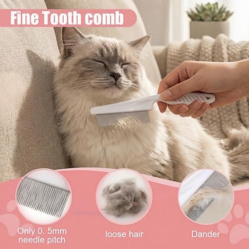 12PCS Dog Bath Kit & Dog Brush Kit for Dogs & Cats - Professional Pet Grooming Tools Set with Shedding Brush, Bath Scrubber, Dematting Comb & Storage Bag - Complete Dog Washing Essentials, Pink - color: 12PCS-Pink