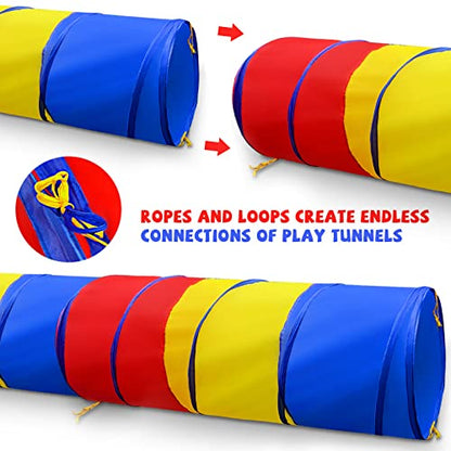 Kids Play Tunnel for Toddlers 1-3, Pop Up Baby Tunnel Crawling Toys for Infant Children or Dog, 6 Foot Indoor Outdoor Toddler Toys for 1 2 3 Year Old Girl Boy Birthday Gift - style: Modeling Crawling Tunnel