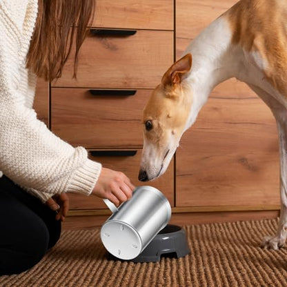 6Cup Dog Measuring Cup,Stainless Steel Measuring Cup,Pet Food Measuring Scoop for Dogs, Cats, Birds and Small Pets,Kitchen use-Ideal for Dry Food & Treats (6CUP) - size: 6CUP