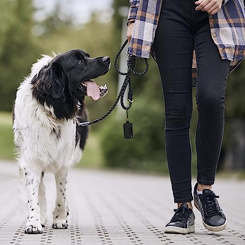 SVD.PET Dog Poop Bag Dispenser, Retractable Waste Bag Dispenser, Lightweight Poop Bag Holder, Stretchy Strap Fits Any Dog Leash, Doggy Walking Accessory (Black) - color: Dispenser - Black
