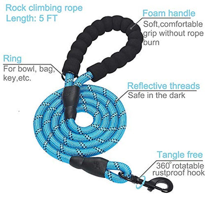 haapaw Martingale Dog Collar with Quick Release Buckle Reflective Dog Training Collars for Small Medium Large Dogs - color: Blue, size: S