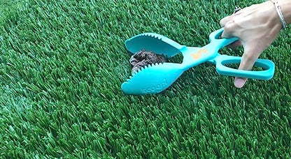 Soft Grip Pooper Scooper, Dog Poop Clean Up Tool, Used with or Without a Poop Bag