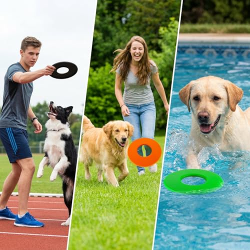 Dog Flying Disc Lightweight, Pets Dog Flying Disc, Floating Water Dog Toy, Dog Launchers Toy, The Best Gift for Your Lovely Pet