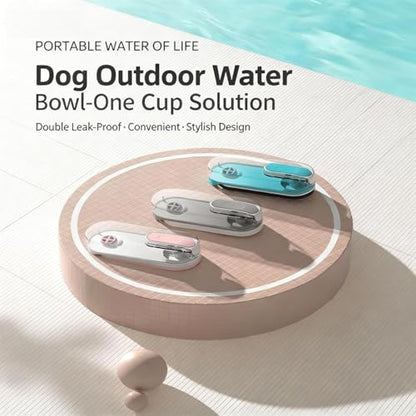 Dog Water Bottle Portable, 11.8 oz(350 ml) Leak-Proof Pet Travel Water Bottle, BPA-Free, Lightweight, Foldable for Hiking, Walking, Car Rides(Grey) - color: grey