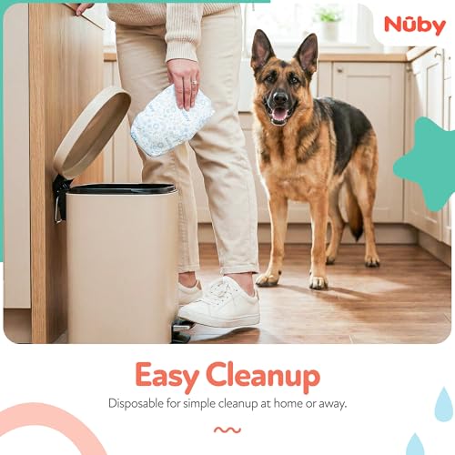 Nuby Pets Disposable Male Dog Wraps with Wetness Indicator, Absorbent & Leak-Resistant Belly Bands for Male Dogs, Small (12–19" Waist), 50 Count - size: S Waist 12 - 19 in