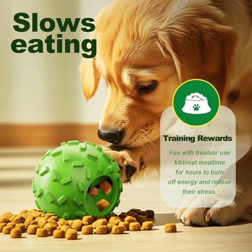 Dog Puzzle Toy 2 Pack – Cognitive Dog Treat Toy,Interactive Dog Toys for Treat Dispensing, Slow Feeder for Mental Stimulation & Anxiety Relief, Puppy Training Toy, Natural Rubber - color: Citrus Paradise
