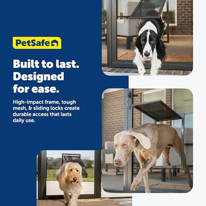 PetSafe Dog Door for Screen Door Size Large for Dogs and Cats up to 100 lb Use in Screen Doors Window Screens and Porch Screens - size: Large (Pack of 1)