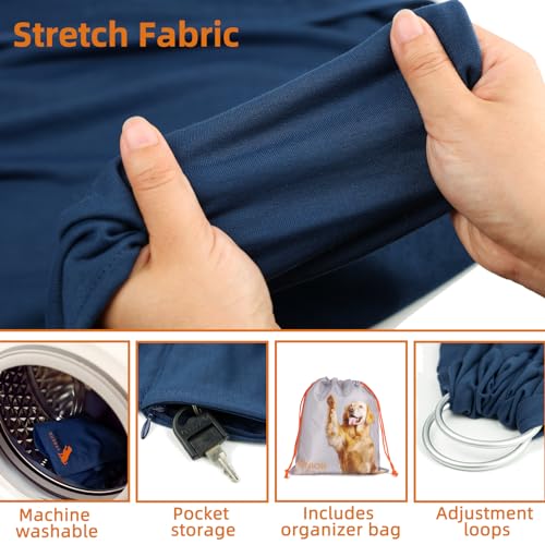 Dog Sling Carrier for Small Dogs,Carrying Wrap Anti-Anxiety Cat Sling,Adjustable Pet Sling(Navy Blue) - color: navy blue