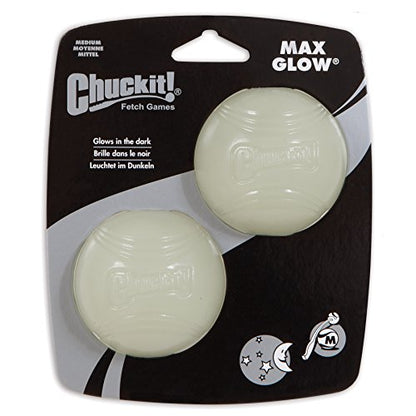 Chuckit! Sport Dog Ball Launcher and Glow in The Dark Balls Bundle for Dogs 20-60 lbs