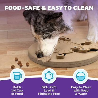 Outward Hound by Nina Ottosson Dog Worker Treat Puzzle Enrichment Toy, Level 3 Advanced, Tan - color: Dog Worker (Tan)