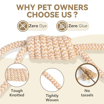 Puppy Chew Toys for Teething, Durable Dog Rope Toys for Small and Medium Dogs, Interactive Chew Rope for Training, M Size - size: Medium