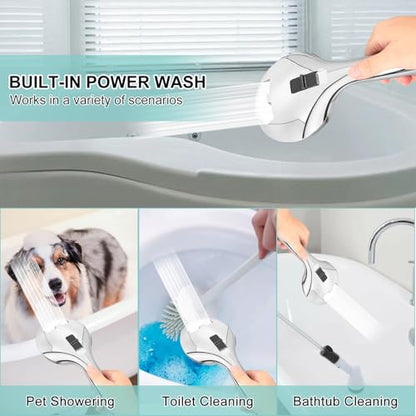 Bathtub Shower Head Sink-Faucet set，Tub faucet spayer attachment with 5 Adapters and 59" Hose for Pet Dog Rinse、 Baby Bath 、Hair washing, ON/OFF Extension for Tub, Utility Sink, Garden and Bathroom