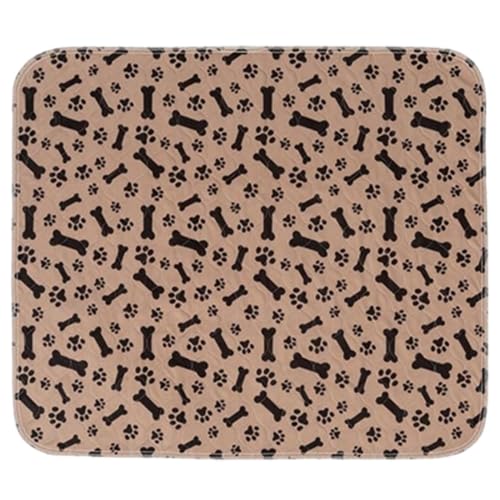 Washable Pee Pads for Dogs | Reusable Absorbent Urine Mat | Absorbent Odor Proof Non-Slip Puppy Pee Pad | for Training Potty Indoor Crate Balcony Car Kennel Floor - color: Tan, size: 30x30cm
