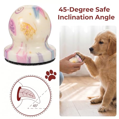 Dog Nail File with 6Pcs Replaceable Filing Disc, Dog Scratch Board for Safe and Easy Nail Care, Dogs Nails Scratch Board Ensures Smooth and Healthy Nails for Dogs and Cats