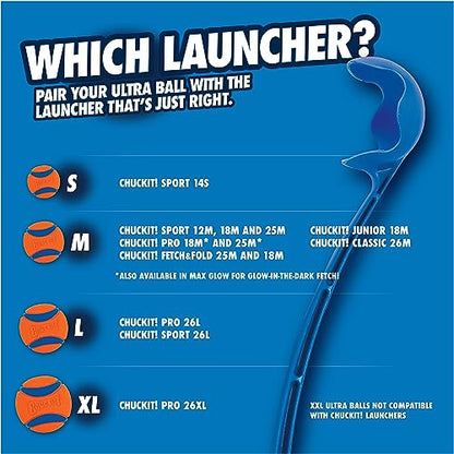 Chuckit! Pro 26L Dog Ball Launcher, 26" Length, Includes Large Ball (3") For Dogs 60-100 Pounds - size: Large, style: Pro
