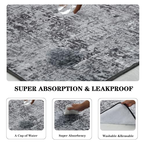 Qeils Washable Pee Pads for Dogs, 2 Pack Reusable Puppy Pads 24"x48" Super Absorbent Leakproof Dog Training Pads, Non-Slip Potty Pads for Gallery, Floor, Couch, Litter Mat Pet Essentials - size: 24"*48"(Pack of 2)