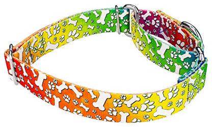 Country Brook Petz - Trippy Doggo Martingale Dog Collar - Groovy Collection Featuring Far Out Designs (1/2 Inch, Extra Small) - color: Trippy Doggo, size: Extra Small (Pack of 1)