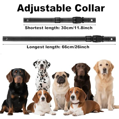 Aikko Collar Replacement Strap, Universal Dog Training Receiver, Reflective Adjustable Nylon GPS Ecollar, Durable Collar Band with Secure Buckle for Large Medium Small Dogs, Purple - color: Purple