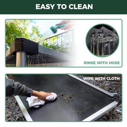 FXW TitanNest Chew-Proof Elevated Dog Bed, Raised Cot for Indoor/Outdoor/Camping Use, Durable & Waterproof Cooling Pet Bed for Large Dogs, 47.0" L x 29.0" W x 7.3" H, Black - size: Large Dog (47.0"L x 29.0"W x 7.3"H)