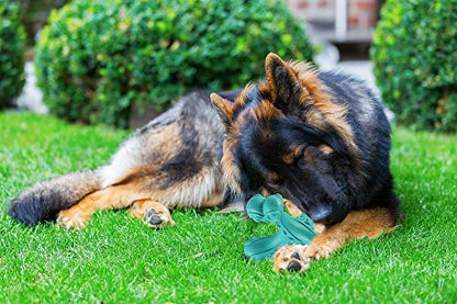Dog Chew Toys for Aggressive Chewers Large Breed,Indestructible Bones Toy，Durable Cleaning Toothbrush Natural Rubber Dog Toys… (Blue) - color: Blue