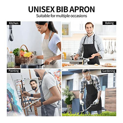 Perinsto Dog Cat Pets Cute Animals Waterproof Apron Bibs for Grooming Kitchen Cooking Baking Painting Gardening - color: Funny Cat (Black)