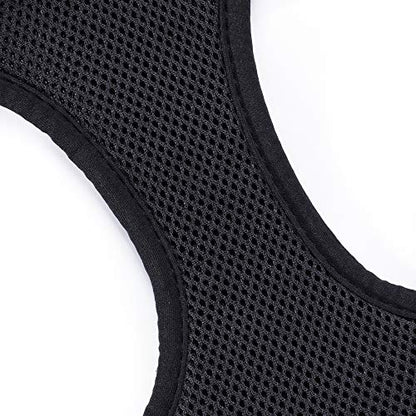 Mile High Life Step in Dog Harness for Small Dogs No Pull, Easy Get on Air Mesh Vest Harness, Adjustable Easy Closures Both Neck and Chest (Black, XS Chest 11.4"-16.1") - color: Vest Harness Black, size: XS Chest 11.4"-16.1"