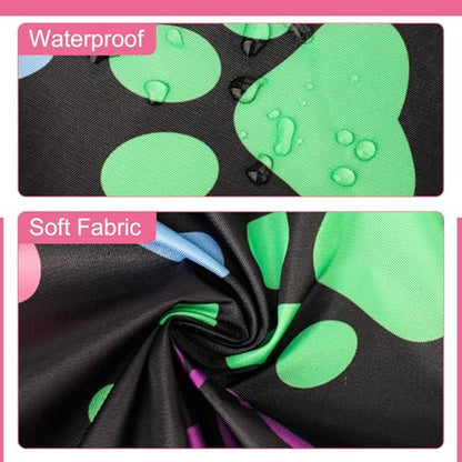 Dog Grooming Waterproof Apron with 2 Pockets, Cute Animals Puppy Dog Pets Apron - style: Dog Paws and Bones
