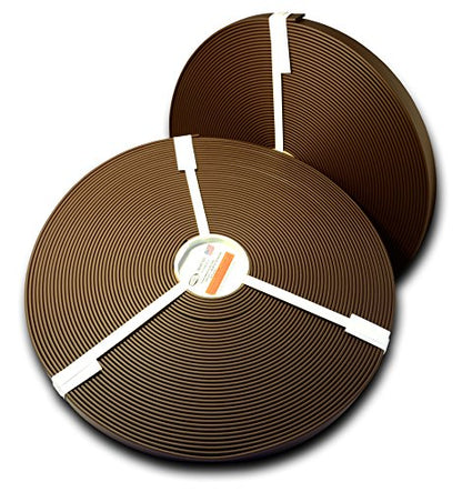 3/8" BETA Standard Matte BIOTHANE - Leather Embossed | BIOTHANE USA (25 Feet, Brown 523) - color: Brown 523, size: 25 Feet