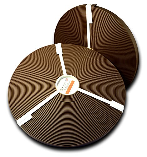 5/8" BETA Super Heavy(0.15" Thick) Matte BIOTHANE - Leather Embossed | BIOTHANE USA (100 Feet, Brown 523) - color: Brown 523, size: 100 Feet