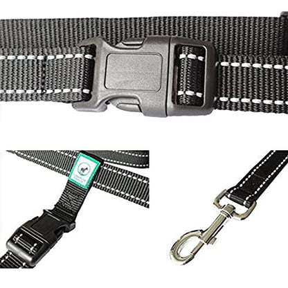 Caldwell's Pet Supply Co. Hands-Free Dog Leash, Adjustable Waist Leash for Dog Walking, Non-Bungee, Hands Free Harness, Durable and Versatile Waist Belt Leashes, Cross Body for Dogs (26" - 47")