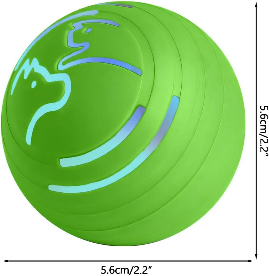 Smart Jumping Ball Dog Toy, Automatic Moving Pet Ball, Suitable for Toy Balls for Small Dogs and Cats (Green) - color: Green
