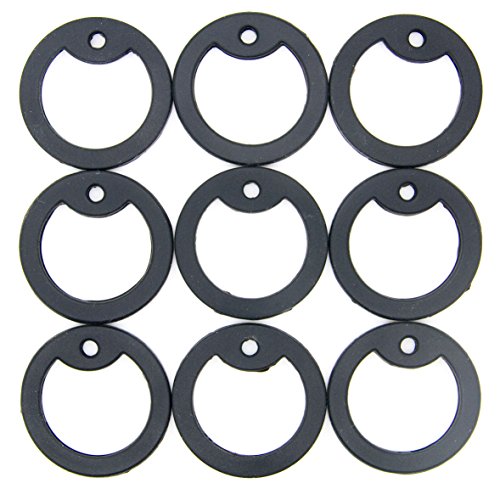 100pcs Military Army Dog Tag Silencer Silicone/Rubber Silencer Black Color