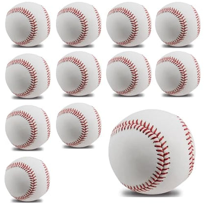 Practice Baseballs for Batting and Throwing Training - color: White Box of 12