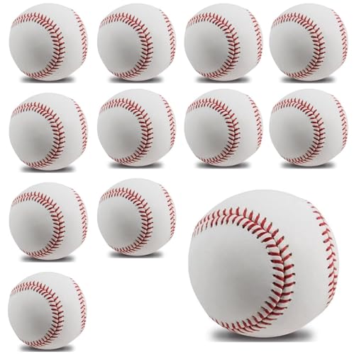 Practice Baseballs for Batting and Throwing Training - color: White Box of 12