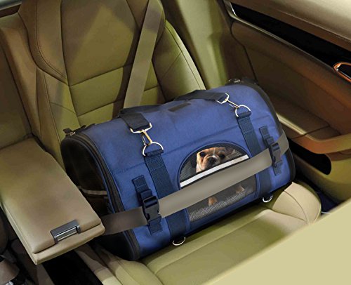 6 in 1 Sturdy pet Carrier Backpack & Front/Chest pet Carrier & Shoulder & pet Hand Carrier Bag & Car Crate & 2 Positions Carrier to fit Under Airplane Seats -Size XXS for Teacup Pets max. 8 Lb. - size: XXS: For TEACUP pets MAX 10" heigh & 10 Lb