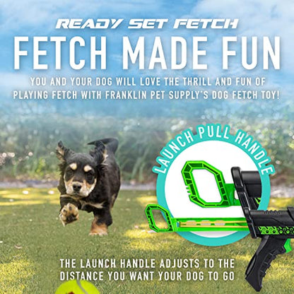 Franklin Pet Supply Co. Mini Tennis Ball Launcher for Dogs - Dog Mini Tennis Ball Thrower Cannon for Fetch + Active Play - Perfect Toy for Small Breeds