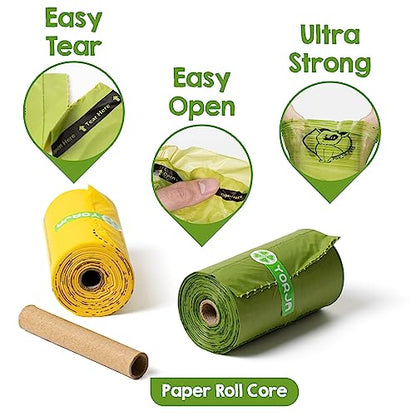 Dog Poop Bags Rolls, 720 Pet Waste Bags, 100% Leak Proof Extra Thick and Strong Corn Starch Blend - size: 1 Count (Pack of 720)