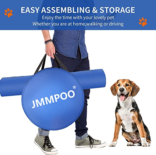 Dog Agility Training Equipment, 60-piece Dog Obstacle Course Training Starter Kit Pet Outdoor Game with Tunnel, Agility Hurdle, Weave Poles, Jump Ring, Pause Box, Toy Balls and Storage Bag - size: 5 PCS SET with Tunnel